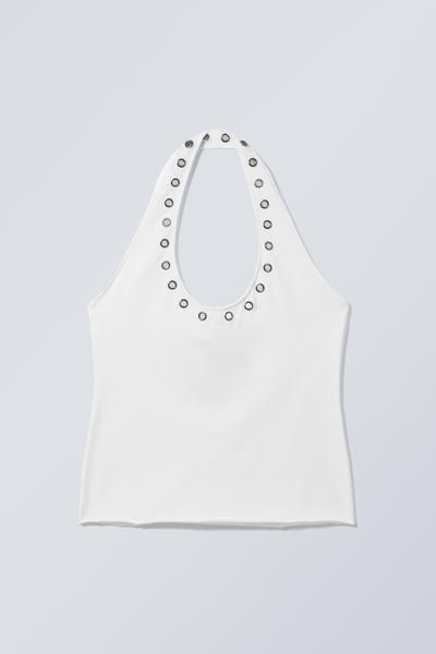 Halterneck ring top